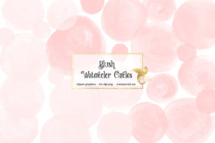 Blush Pink Watercolor Circles: A Soft Touch for Creative Illustrations