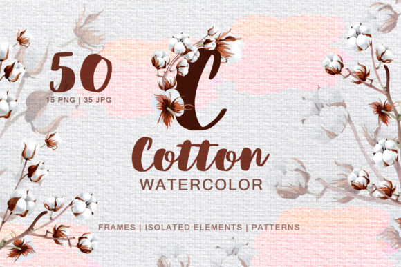 Cotton Watercolor: A Versatile Illustration for Modern Branding and Marketing