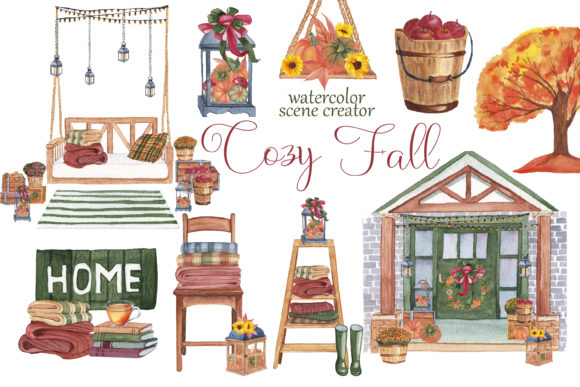 Cozy Fall Illustrations: A Watercolor Scene Creator Review for Real Projects