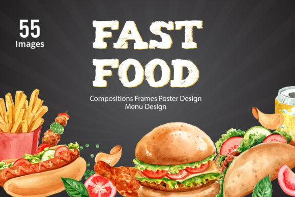 Fastfood Watercolor Illustration Set Review: A Fresh Visual Boost for Content Creators