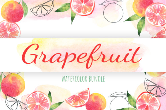 Grapefruit Watercolor Clipart: A Versatile Illustration for Digital Sellers