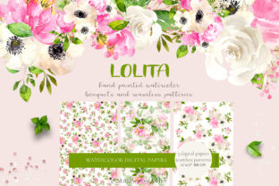 Lolita Watercolor Spring Flowers: A Fresh Illustration for Modern Branding