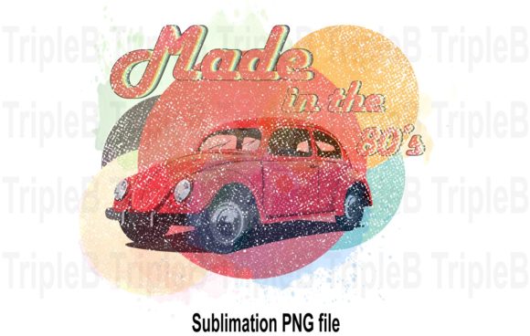 Made in the 80s Vintage Watercolor Illustrations for Authentic Design Projects