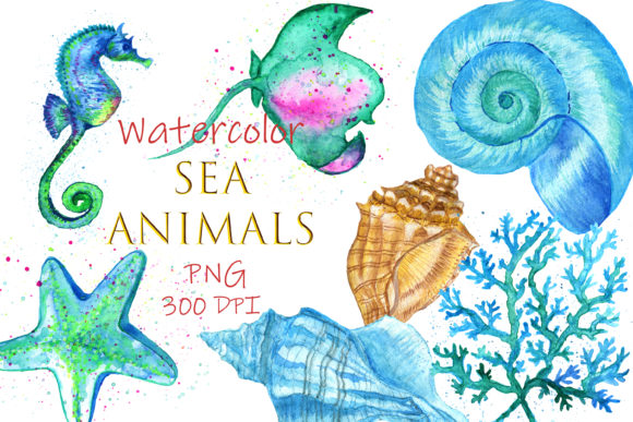 Watercolor Clipart Sea Animals Undersea: A Review for Digital Product Creators