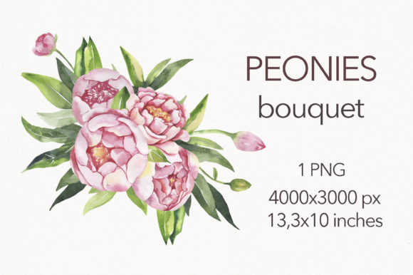 Watercolor Floral Bouquet Illustrations: A Versatile Design Asset for Creative Branding